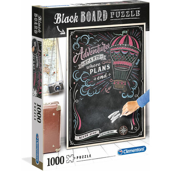 PUZZLE TRAVEL BLACK BOARD 1000PZS image 0