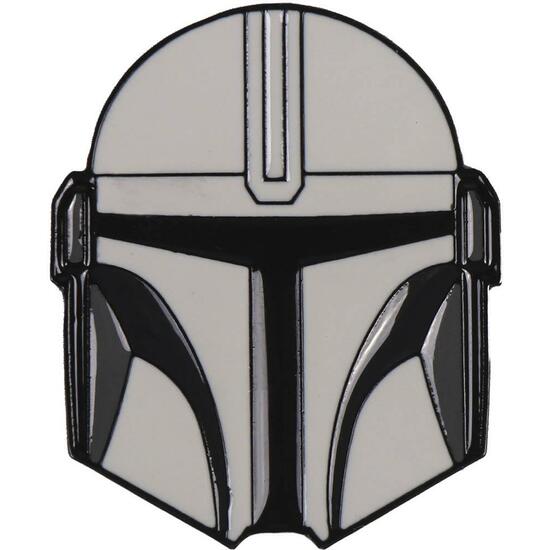 PIN METAL THE MANDALORIAN - PLATA  image 1