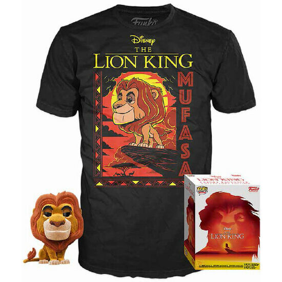 SET FIGURA POP & TEE DISNEY EL REY LEON MUFASA image 0