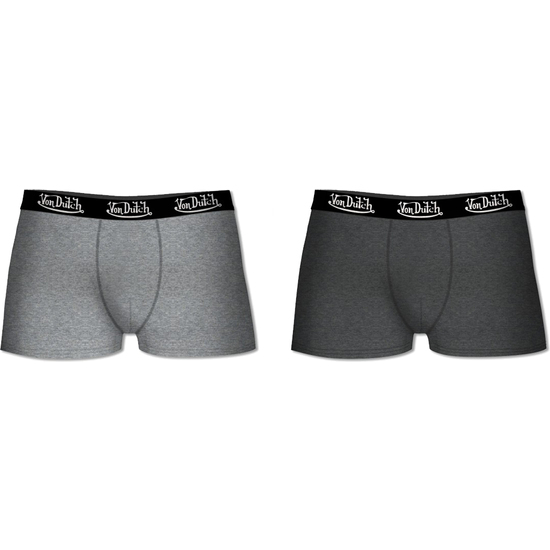 BOXER SET 2PCS - GRIS CLARO / GRIS OSCURO - ALGODÓN image 0