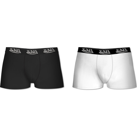 BOXER SET 2PCS - NEGRO / BLANCO - ALGODÓN  image 0