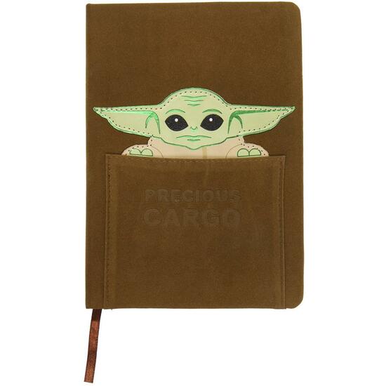 CUADERNO DE NOTAS PIEL THE MANDALORIAN THE CHILD - MARRON - A5  image 0