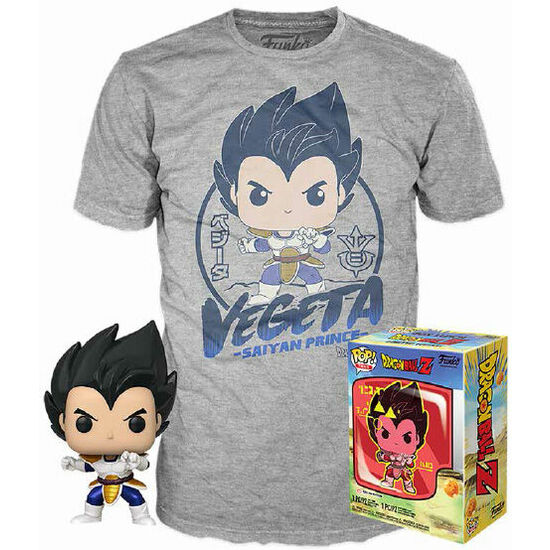 SET FIGURA POP & TEE DRAGON BALL Z VEGETA image 0