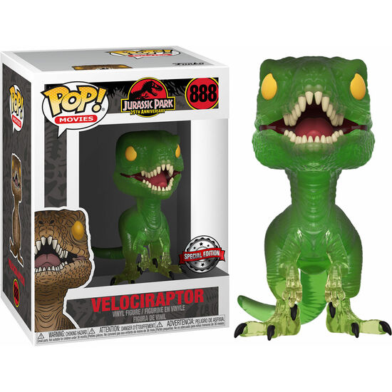 SET FIGURA POP & TEE JURASSIC PARK VELOCIRAPTOR EXCLUSIVE image 1