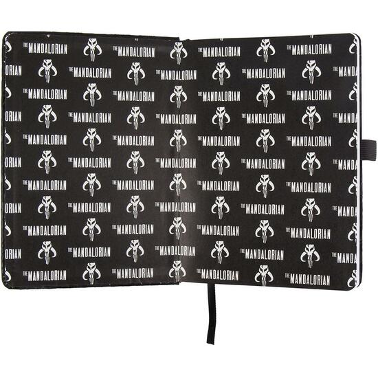 CUADERNO DE NOTAS POLIPIEL THE MANDALORIAN - NEGRO  image 2