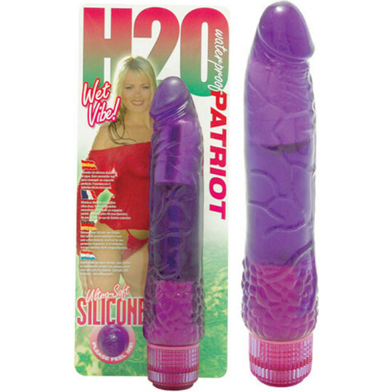 H20 PATRIOT WATERPROOF VIBRATOR PURPLE image 0