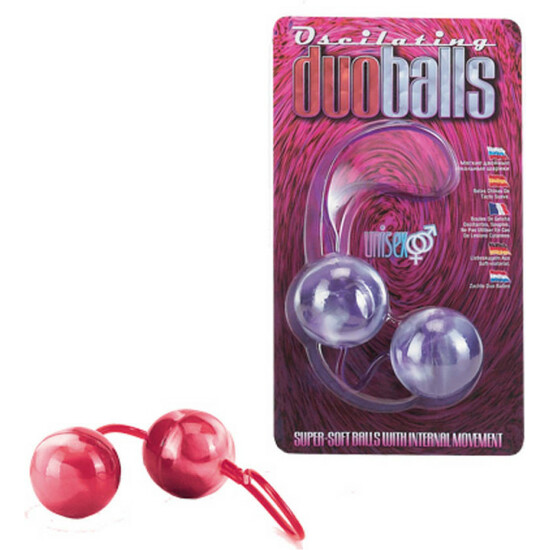 MARBILIZED DUO BALLS - RED image 0