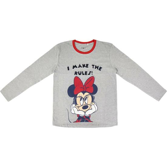 PIJAMA LARGO SINGLE JERSEY MICKEY - GRIS image 1