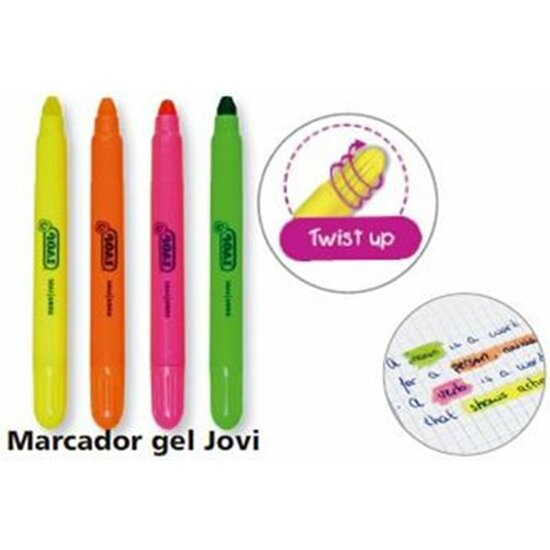 MARCADOR FLUORESCENTE GEL JOVI - AMARILLO NEON image 0