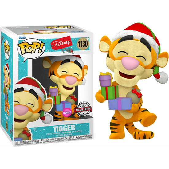 FIGURA POP DISNEY HOLIDAY TIGGER FLOCKED EXCLUSIVE image 0