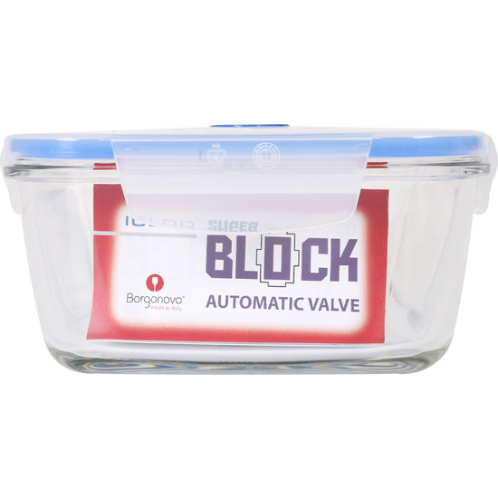 HERMETICO 17CM CON TAPA VALVULA SUPERBLOCK CUADRADA image 1