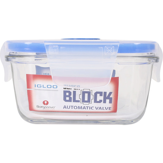 HERMETICO 11CM CON TAPA VALVULA SUPER BLOCK CUADRADA image 1