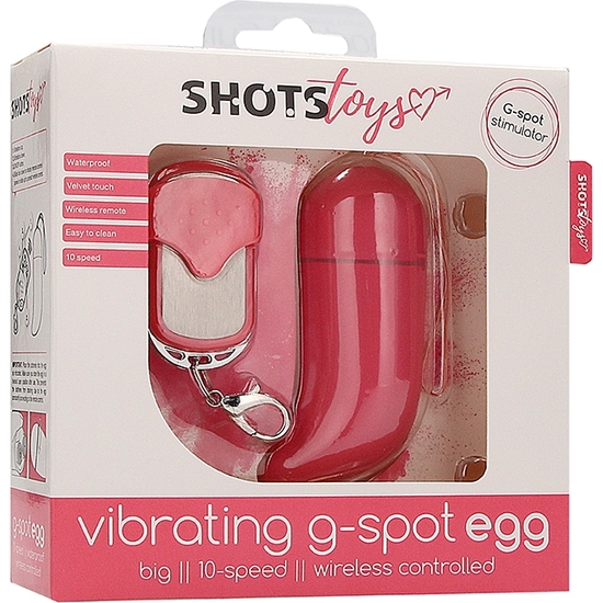 G-SPOT EGG WIRELESS CONTROLED BIG SIZE PINK image 1