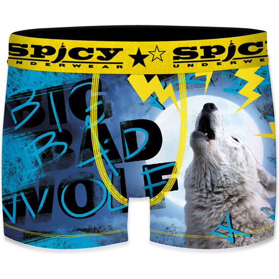 BOXER UNITARIO SPICY PARA HOMBRE BIG BAD WOLF - MICROFIBRA image 0