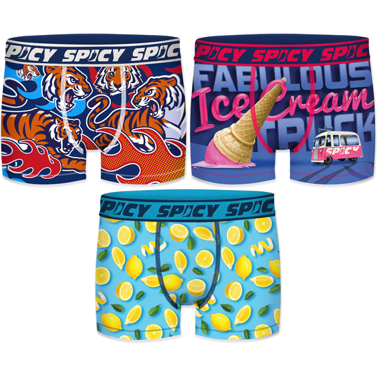 SET 3PCS CALZONCILLO BOXER SPICY PARA HOMBRE  image 0