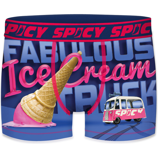 CALZONCILLO BOXER UNITARIO SPICY PARA HOMBRE ICE CREAM - MICROFIBRA - 92% POLIÉSTER, 8% ELASTANO image 0