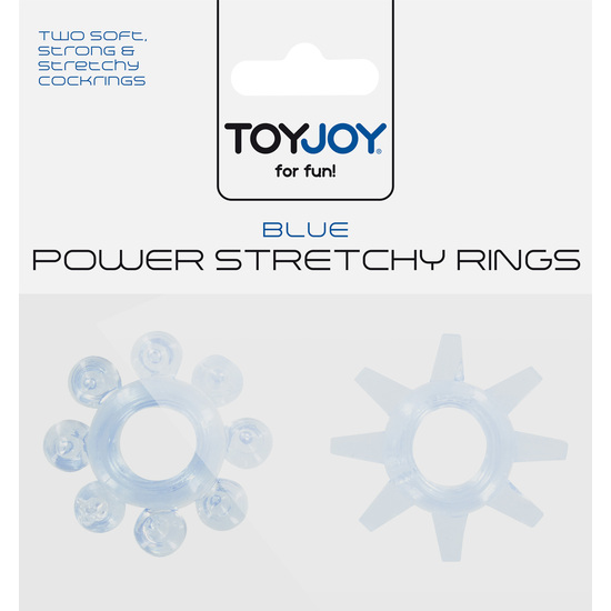 POWER STRETCHY RINGS BLUE 2PCS image 1