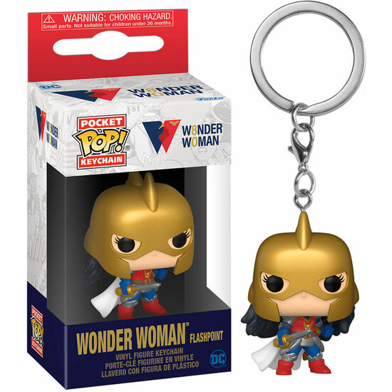 LLAVERO POCKET POP DC COMICS 80TH WONDER WOMAN FLASHPOINT image 0