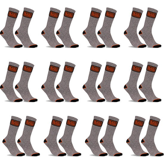 PACK 12 PARES DE CALCETINES BLACK&DECKER - TALLA 43/46 image 0