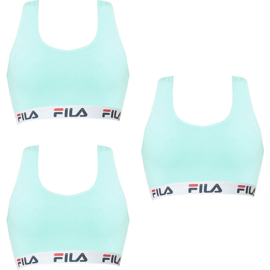 PACK 3 TOPS DEPORTIVOS FILA TURQUESA - TALLA XL  image 0