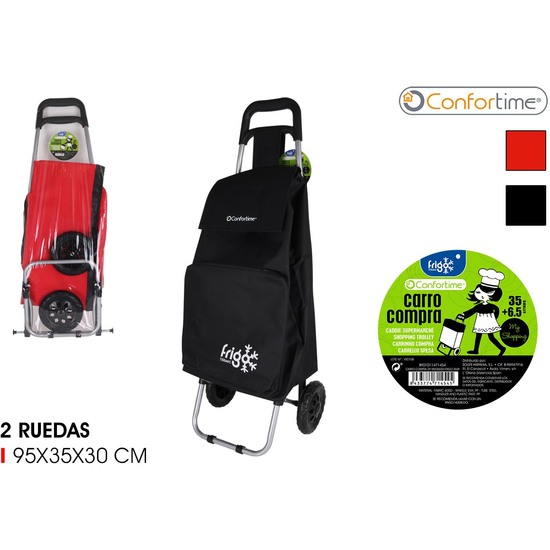 CARRO COMPRA 2R 95X35X30 - CONFORTIME COLORES SURTIDOS image 0