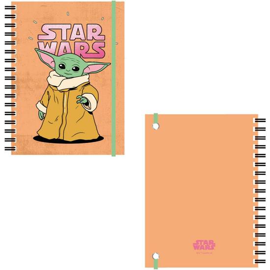 DISPLAY LIBRETAS THE MANDALORIAN THE CHILD NARANJA - A5 image 3