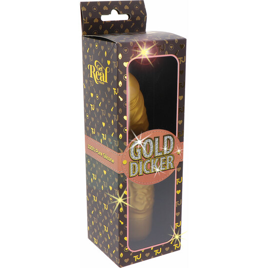 GOLD DICKER STIM VIBRATOR  image 1