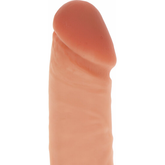 SILICONE DILDO 8 INCH W BALLS image 2