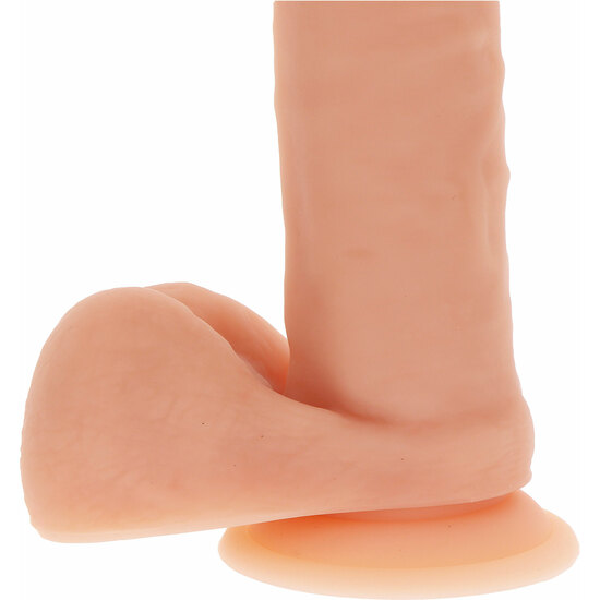 SILICONE DILDO 8 INCH W BALLS image 3