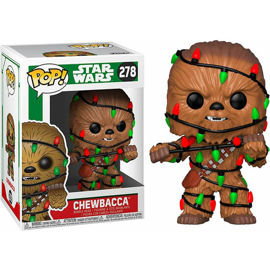 FIGURA POP STAR WARS HOLIDAY CHEWIE WITH LIGHTS image 0
