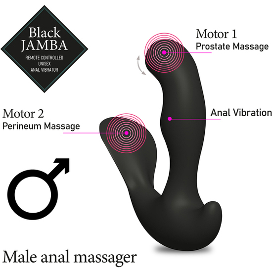 FEELZTOYS - BLACK JAMBA ANAL VIBRATOR image 1