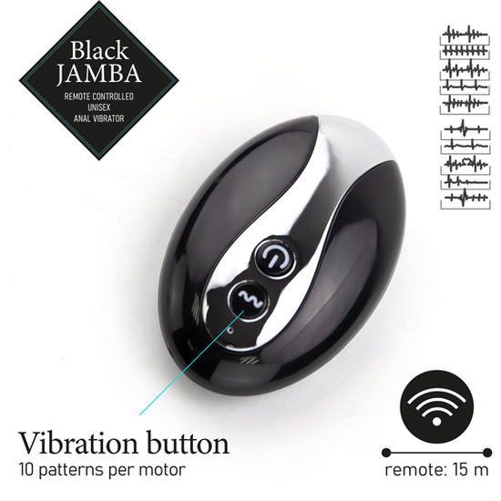 FEELZTOYS - BLACK JAMBA ANAL VIBRATOR image 4