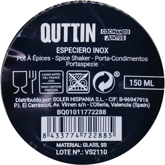 ESPECIERO INOX 150ML QUTTIN image 2