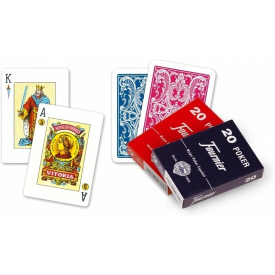 BARAJA POKER ESPAÑOL N.20 - 55 CARTAS FOURNIER image 0