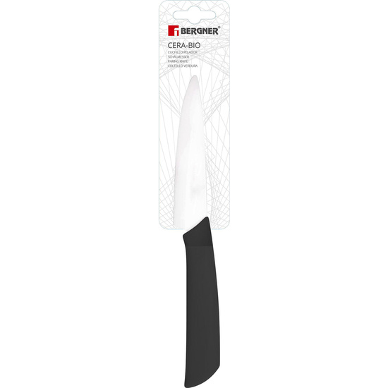 CUCHILLO MONDADOR DE 9 CM EN COLOR NEGRO BERGNER  image 1