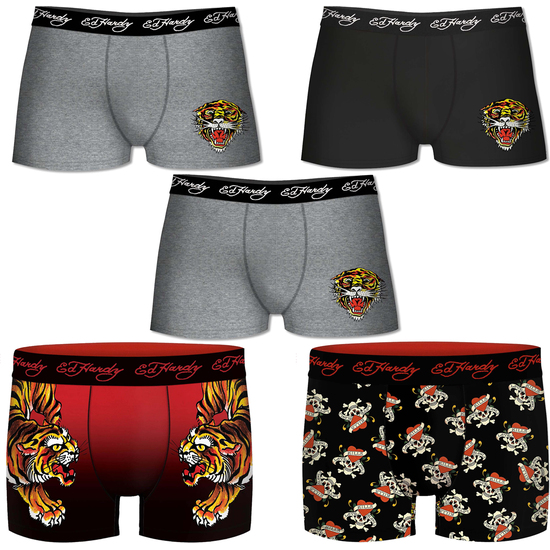 ED HARDY PACK DE 5 CALZONCILLOS SURTIDOS PARA HOMBRE image 0