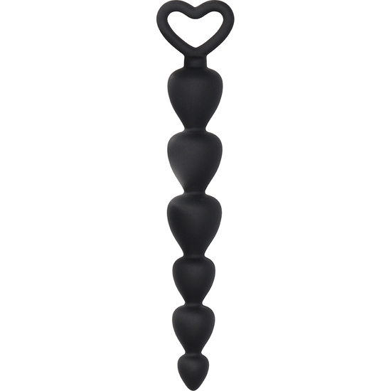 SILICONE ANAL BEADS - BLACK image 0