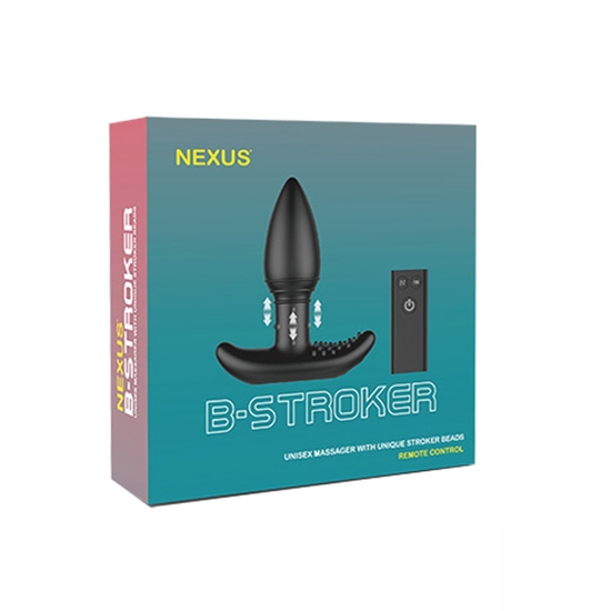 B-STROKER REMOTE CONTROL UNISEX MASSAGER WITH UNIQUE RIMMING BEA image 1