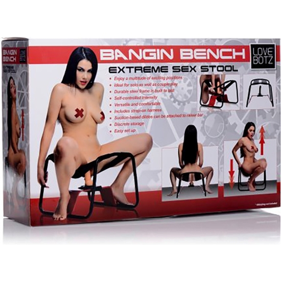 BANGIN BENCH EXTREME SEX STOOL - BLACK image 1