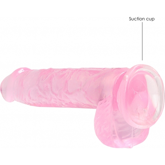 15 CM REALISTIC DILDO WITH BALLS - PINK image 4