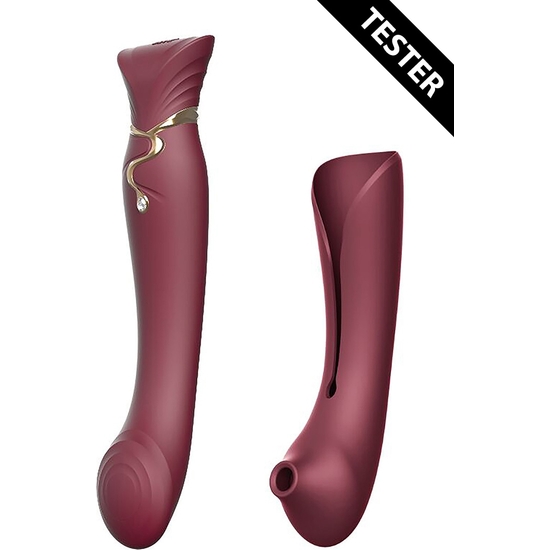 QUEEN SET - WINE RED - TESTER image 0