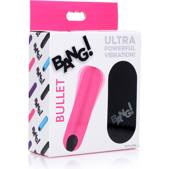 VIBRATING BULLET WITH REMOTE CONTROL - PINK  image 1