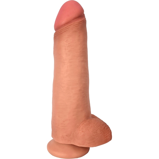 12 INCH DONG WITH BALLS - FLESH image 0