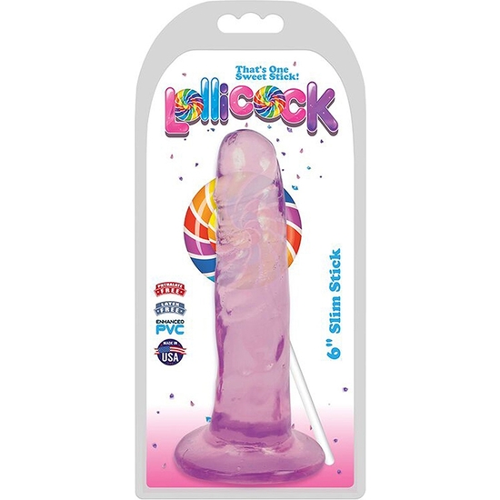 15 CM DILDO DELGADO HELADO DE UVA - MORADO  image 1