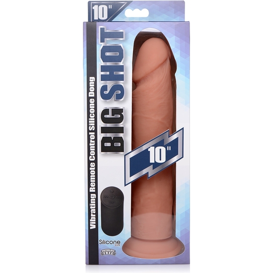 PENE 25 CM SILICONA CONTROL REMOTO VIBRANTE - FLESH image 1