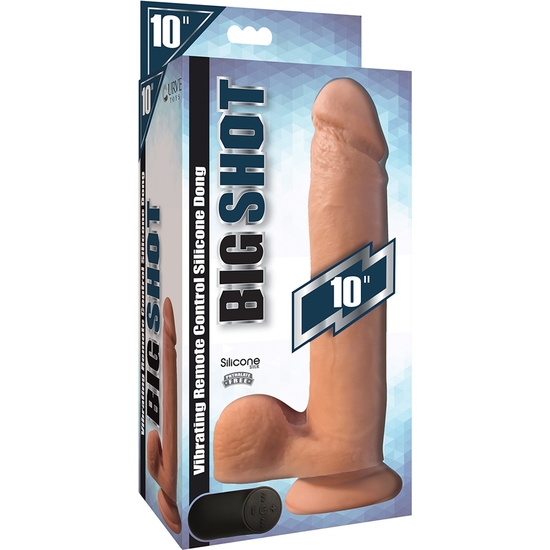 PENE CON TESTICULOS 25 CM SILICONA CONTROL REMOTO VIBRANTE - FLES image 2