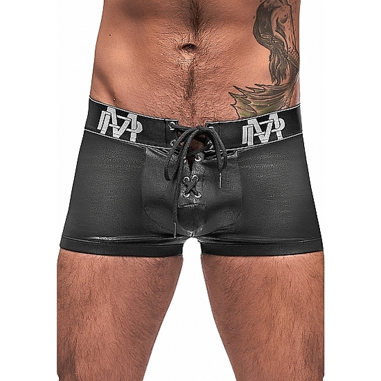 LACE UP SHORT - BLACK - SMALL image 0