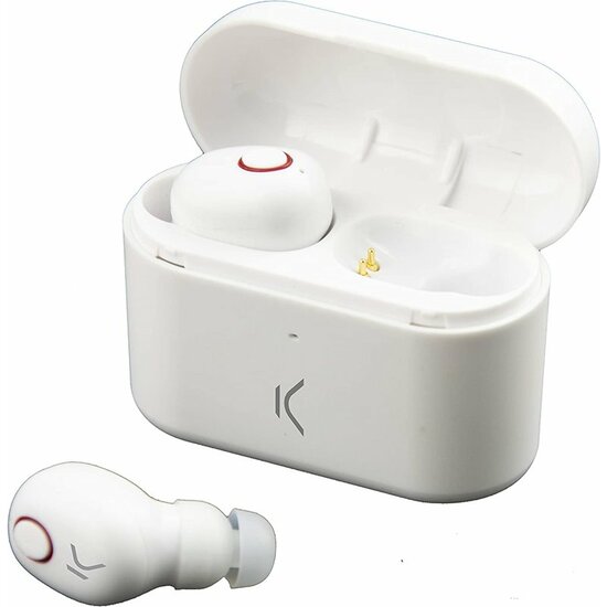 AURICULARES BLUETOOTH CON MICROFONO KSIX FREE PODS BLANCO image 0