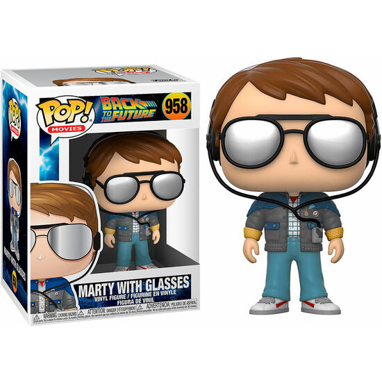 FIGURA POP BACK TO THE FUTURE MARTY WITH GLASSES image 0