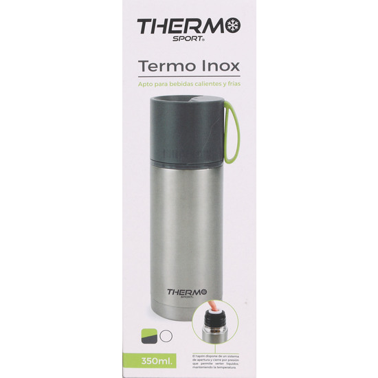 TERMO INOX 350ML TAPA PLAS GOMA THERMOSPORT image 1